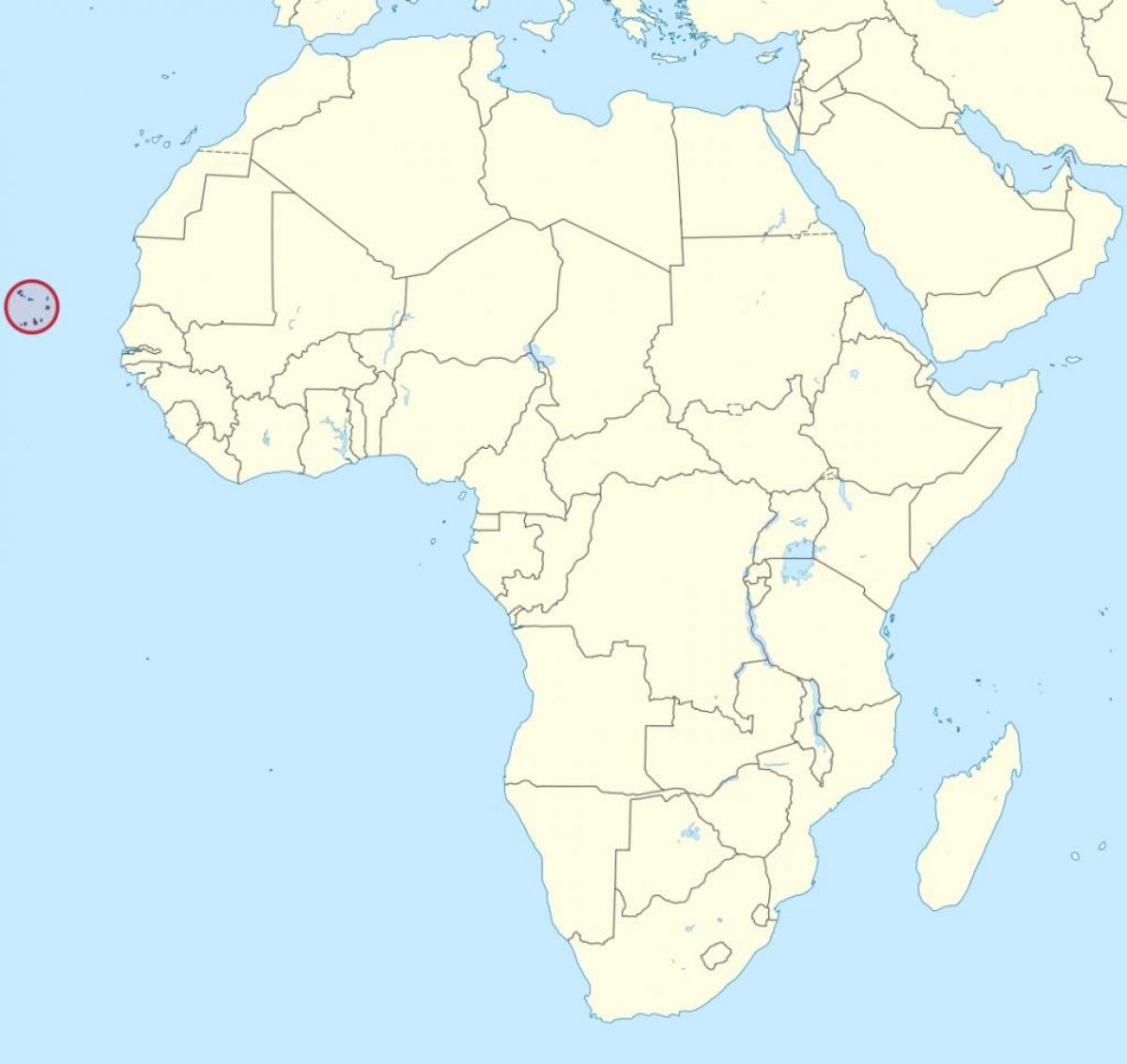 Cabo Verde africa sa mapa