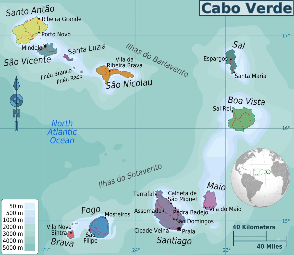 Cape Verde sa mapa