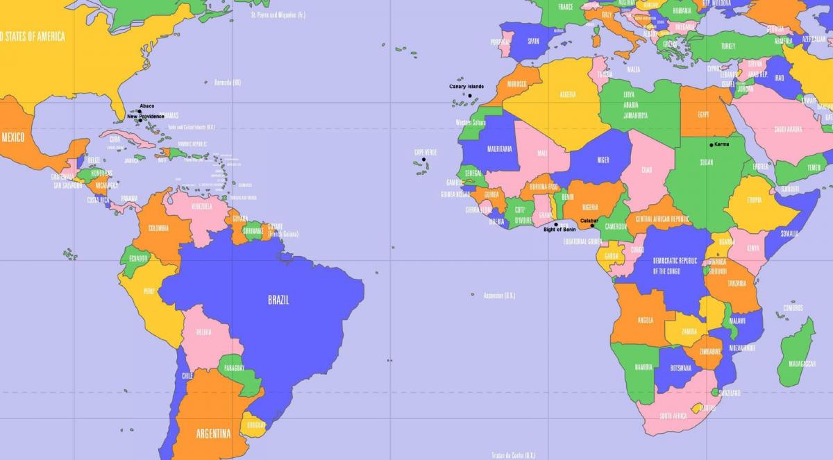 Cape Verde lokasyon sa mapa ng mundo