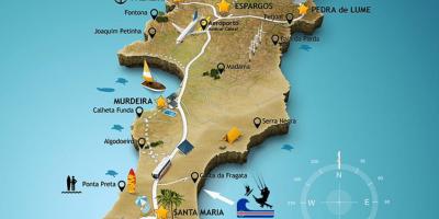 Mapa ng santa maria Cape Verde